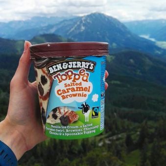 Ben & Jerrys Eis und Berge